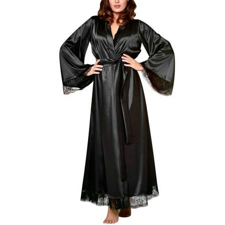 Enwejyy Women s Bathrobe Homewear Nightwear Sexy Stretchy Solid Color Lace Nightdress Nightshirt Robe
Enwejyy Women s Bathrobe Homewear Nightwear Sexy Stretchy Solid Color Lace Nightdress Nightshirt Robe
