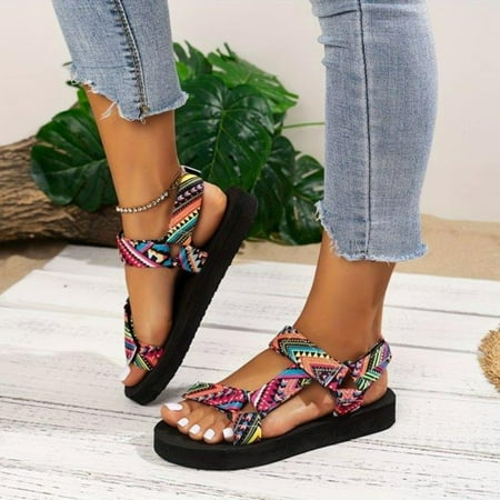 HOLXI 2024 Women s Geometric Pattern Platform Sandals Casual Open Toe Summer Shoes Comfortable Ankle Strap Sandals Wedge Casual Shoes
HOLXI 2024 Women s Geometric Pattern Platform Sandals Casual Open Toe Summer Shoes Comfortable Ankle Strap Sandals Wedge Casual Shoes