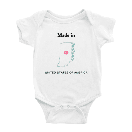 Made In Indiana United States of America Baby Clothing Bodysuit 18-24 Months
Made In Indiana United States of America Baby Clothing Bodysuit 18-24 Months