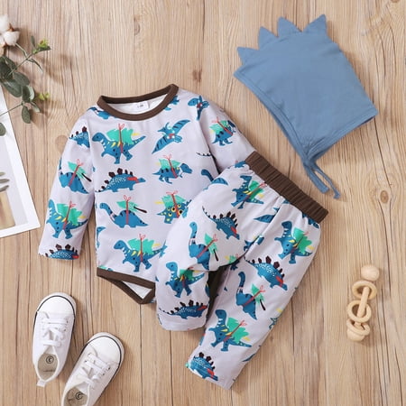 Hunpta Infant Boys Girls Long Sleeve Cartoon Dinosaur Prints Romper Bodysuits Pants Hat Outfits
Hunpta Infant Boys Girls Long Sleeve Cartoon Dinosaur Prints Romper Bodysuits Pants Hat Outfits