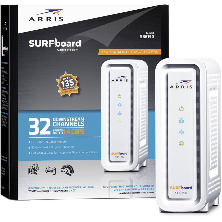 ARRIS SURFboard SB6190 Cable Modem, 1.4Gbps - Walmart.com