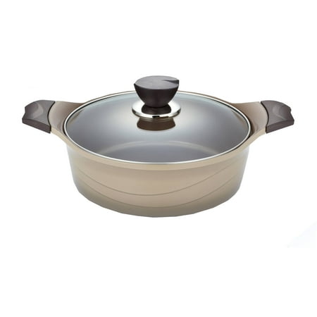 Della Ceramic-Coated Non-Stick Premium Cookware, 3.1-Quart Saute Pan