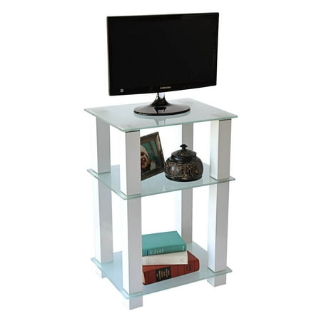 RTA Home And Office White Lines TV Stand