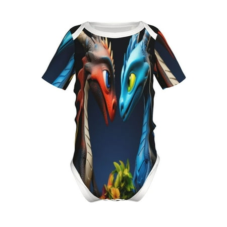 Adobk Playful Colorful Dragons Flowers Print Baby Climbing Clothes Jumpsuit Rompers Classic Rompers Child Short sleeve Bodysuits-6 Months
Adobk Playful Colorful Dragons Flowers Print Baby Climbing Clothes Jumpsuit Rompers Classic Rompers Child Short sleeve Bodysuits-6 Months