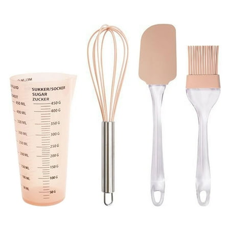 Set of 4 Baking Tools Set Mixing Tool Measuring Cup Multifunctional Oil Brush Flexible Baking Pastry Tools for DIY Bread Cake
Set of 4 Baking Tools Set Mixing Tool Measuring Cup Multifunctional Oil Brush Flexible Baking Pastry Tools for DIY Bread Cake