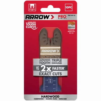 Arrow Fastener 10 Piece 1-1/4 Fast Cut Wood Blade. Triple-ground high carbon steel