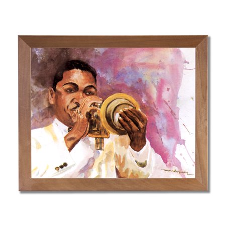Honey Wynton Marsalis Trumpet Wall Picture Honey Framed Art Print