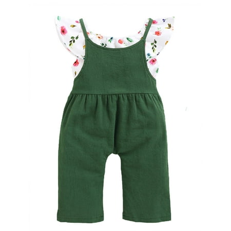Binwwede 2pcs Kid Baby Girls Casual Outfits Ruffle Off Shoulder Floral Crop Top + Tie Up Solid Color Overalls Outfits Summer MHX
Binwwede 2pcs Kid Baby Girls Casual Outfits Ruffle Off Shoulder Floral Crop Top + Tie Up Solid Color Overalls Outfits Summer MHX