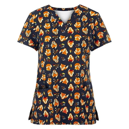 Women s Christmas Scrubs Tops Nurse Working Uniforms Cute Cartoon Printed T-Shirt V Neck Medical Scrub Shirts
Women s Christmas Scrubs Tops Nurse Working Uniforms Cute Cartoon Printed T-Shirt V Neck Medical Scrub Shirts