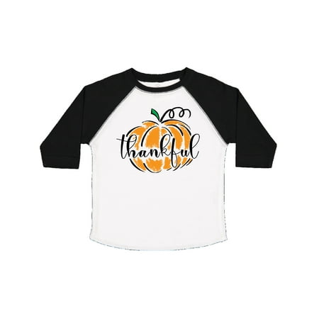 Inktastic Thankful Pumpkin in Orange Gift Toddler Boy or Toddler Girl T-Shirt