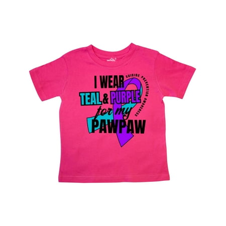 Inktastic Suicide Prevention I Wear Teal and Purple for My Pawpaw Gift Toddler Boy or Toddler Girl T-Shirt
Inktastic Suicide Prevention I Wear Teal and Purple for My Pawpaw Gift Toddler Boy or Toddler Girl T-Shirt