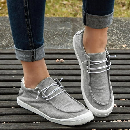 KBODIU Women s Slip On Canvas Sneaker Low Top Casual Walking Wendy Shoes Comfort & Lightweight Lace Up Loafers Walking Sneakers Flat Elastic Slip On Shoes Gray 38
KBODIU Women s Slip On Canvas Sneaker Low Top Casual Walking Wendy Shoes Comfort & Lightweight Lace Up Loafers Walking Sneakers Flat Elastic Slip On Shoes Gray 38