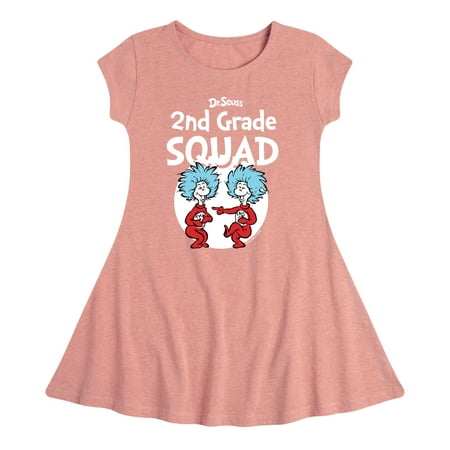 Dr. Seuss - 2nd Grade Squad - Youth Girls Fit And Flare Dress