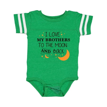 Inktastic I Love My Brothers to the Moon and Back Gift Baby Boy or Baby Girl Bodysuit
Inktastic I Love My Brothers to the Moon and Back Gift Baby Boy or Baby Girl Bodysuit