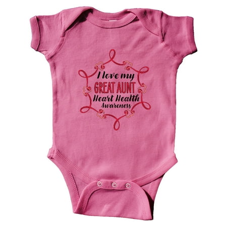 Inktastic I Love My Great Aunt Heart Health Awareness Gift Baby Boy or Baby Girl Bodysuit
Inktastic I Love My Great Aunt Heart Health Awareness Gift Baby Boy or Baby Girl Bodysuit