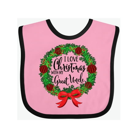 Inktastic I Love Christmas with My Great Uncle Wreath Gift Baby Boy or Baby Girl Bib
Inktastic I Love Christmas with My Great Uncle Wreath Gift Baby Boy or Baby Girl Bib