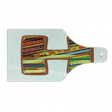 Letter N Cutting Board Alphabet Your Name Shower with Prehistoric Decorative Tempered Glass Cutting and Serving Board Wine Bottle Shape Dark Coral Yellow by Ambesonne
Letter N Cutting Board Alphabet Your Name Shower with Prehistoric Decorative Tempered Glass Cutting and Serving Board Wine Bottle Shape Dark Coral Yellow by Ambesonne