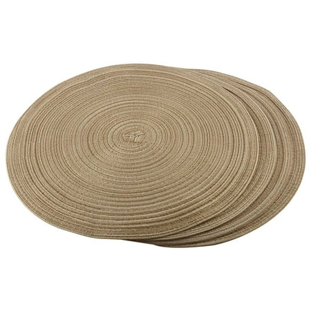 Round Braided Placemats Washable Kitchen Table Placemats for Home Wedding Party 36cm (Coffee Color 4pcs)
Round Braided Placemats Washable Kitchen Table Placemats for Home Wedding Party 36cm (Coffee Color 4pcs)