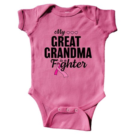 Inktastic Breast Cancer Awareness My Great Grandma is a Fighter Gift Baby Boy or Baby Girl Bodysuit 
Inktastic Breast Cancer Awareness My Great Grandma is a Fighter Gift Baby Boy or Baby Girl Bodysuit