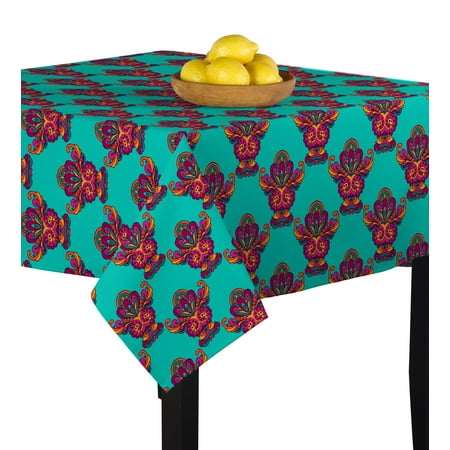 Fabric Textile Products Tribal Ethnic Tablecloth 84"x84"