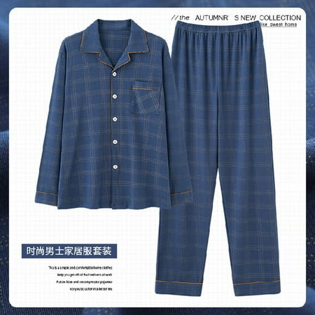 DanceeMangoo Autumn Winter Mens Cotton Pajamas Button Lapel Sleepwear Leisure Pajama Sets Casual Sleep&Lounge Father Pyjamas Male Pijama
DanceeMangoo Autumn Winter Mens Cotton Pajamas Button Lapel Sleepwear Leisure Pajama Sets Casual Sleep&Lounge Father Pyjamas Male Pijama