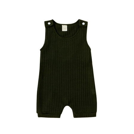 Mikilon Newborn Infant Baby Boys Girls Sleeveless Solid Romper Jumpsuit Baby Clothes for Girls 18-24 Months Green on Sale
Mikilon Newborn Infant Baby Boys Girls Sleeveless Solid Romper Jumpsuit Baby Clothes for Girls 18-24 Months Green on Sale
