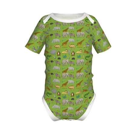 Junzan African Animals 1 Print Short-Sleeve Baby Climbing Clothes Bodysuits for Infant One-Piece for Baby Boys & Girls Baby Clothes Baby Romper with Snap Closure-18 Months
Junzan African Animals 1 Print Short-Sleeve Baby Climbing Clothes Bodysuits for Infant One-Piece for Baby Boys & Girls Baby Clothes Baby Romper with Snap Closure-18 Months