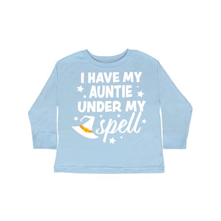 Inktastic I Have My Auntie Under My Spell with Cute Witch Hat Gift Toddler Boy or Toddler Girl Long Sleeve T-Shirt 
Inktastic I Have My Auntie Under My Spell with Cute Witch Hat Gift Toddler Boy or Toddler Girl Long Sleeve T-Shirt