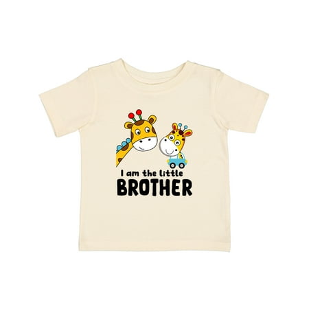 Inktastic Giraffes - I Am the Little Brother Gift Baby Boy T-Shirt