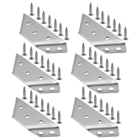 6 Sets Corner Bracket Stainless Steel Support Frame Trapezoidal Furniture Connectors
6 Sets Corner Bracket Stainless Steel Support Frame Trapezoidal Furniture Connectors