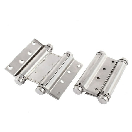 Unique Bargains Self Closing Double Action Concealed Door Spring Hinges Hardware 4" 2pcs