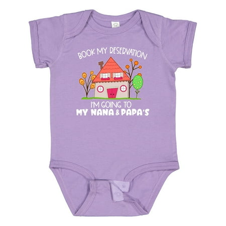 Inktastic Book My Reservation! I m Going to My Nana and Papa s- House Boys or Girls Baby Bodysuit
Inktastic Book My Reservation! I m Going to My Nana and Papa s- House Boys or Girls Baby Bodysuit