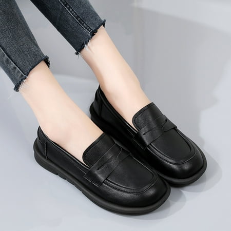 Classic Loafers for Women Dress Shoes Women’s Round Toe Slip On Flats Black Size 35
Classic Loafers for Women Dress Shoes Women’s Round Toe Slip On Flats Black Size 35