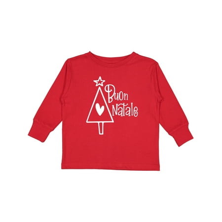 Inktastic Buon Natale Christmas Tree with Heart and Star Gift Toddler Boy or Toddler Girl Long Sleeve T-Shirt
Inktastic Buon Natale Christmas Tree with Heart and Star Gift Toddler Boy or Toddler Girl Long Sleeve T-Shirt