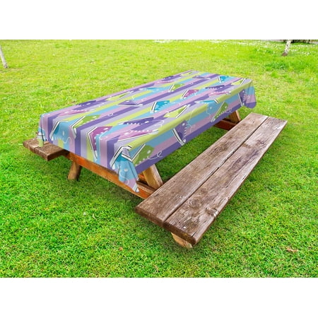 Retro Outdoor Tablecloth Different Colored Sneakers on Vertically Striped Backdrop Youth Footwear Fashion Decorative Washable Fabric Picnic Tablecloth 58 X 104 Inches Multicolor by Ambesonne
Retro Outdoor Tablecloth Different Colored Sneakers on Vertically Striped Backdrop Youth Footwear Fashion Decorative Washable Fabric Picnic Tablecloth 58 X 104 Inches Multicolor by Ambesonne