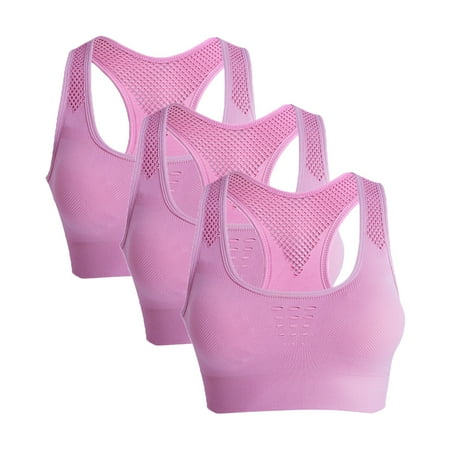 Baywell High Impact Sports Bras 3 Pack for Women Padded Sports Bras for Women Workout Bras for Women Racerback Bras Yoga Bras Pink S-XL
Baywell High Impact Sports Bras 3 Pack for Women Padded Sports Bras for Women Workout Bras for Women Racerback Bras Yoga Bras Pink S-XL