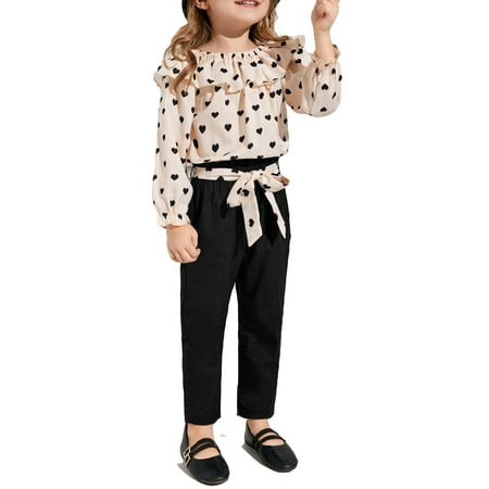Casual Heart Print Boat Neck Long Sleeve Multicolor Toddler Girls Two-piece Outfits (Girl s)
Casual Heart Print Boat Neck Long Sleeve Multicolor Toddler Girls Two-piece Outfits (Girl s)