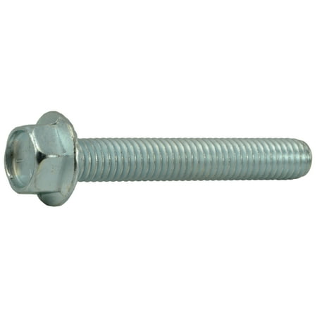 3/8 -16 x 2-1/2 Zinc Grade 5 Hex Washer Head Serrated Flange Bolts (4 pcs.)