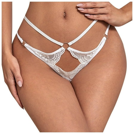 DORKASM Sexy Lace Panties Stretch Tangas for Women G-String Thongs T-Back Low Rise Underwear White L
DORKASM Sexy Lace Panties Stretch Tangas for Women G-String Thongs T-Back Low Rise Underwear White L