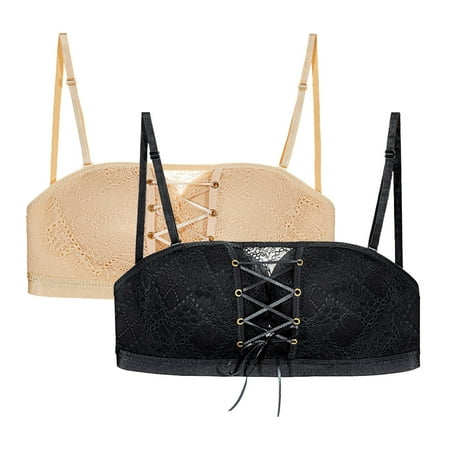 sexy lingerie for women 2PCS Sexy Women s Thin Lace Strapless Drawstring Bandeau Push-Up Bra
sexy lingerie for women 2PCS Sexy Women s Thin Lace Strapless Drawstring Bandeau Push-Up Bra