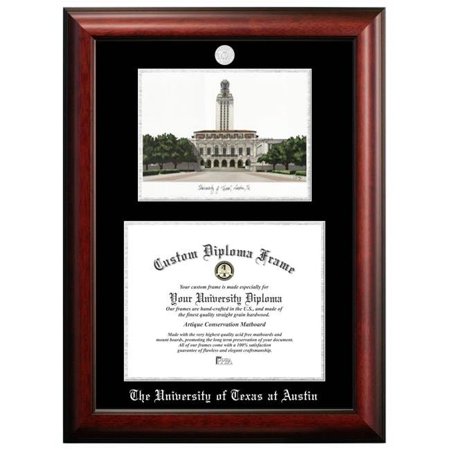 Campus Images TX951LSED-1411 14 x 11 in. University of Texas El Paso Silver Embossed Diploma Frame with Lithograph