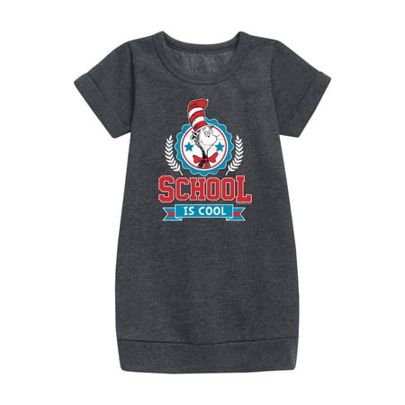 

Dr. Seuss - School Is Cool - Toddler And Youth Girls Fleece Dress