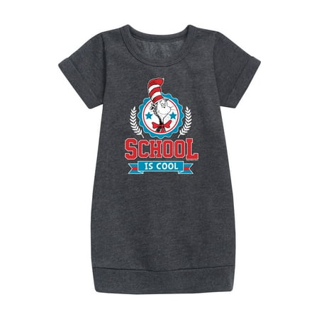 Dr. Seuss - School Is Cool - Toddler And Youth Girls Fleece Dress