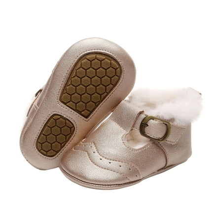 WakeUple Baby Girl Princess Dress Shoes Winter Warm Non-Slip Fleece Crib Shoes
WakeUple Baby Girl Princess Dress Shoes Winter Warm Non-Slip Fleece Crib Shoes