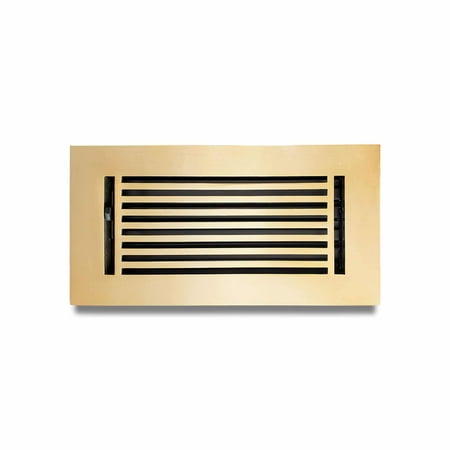 Prima Decorative Hardware Cast Aluminum Floor Register Brushed Gold Size 4″ X 10″ VR109 - No Holes
Prima Decorative Hardware Cast Aluminum Floor Register Brushed Gold Size 4″ X 10″ VR109 - No Holes