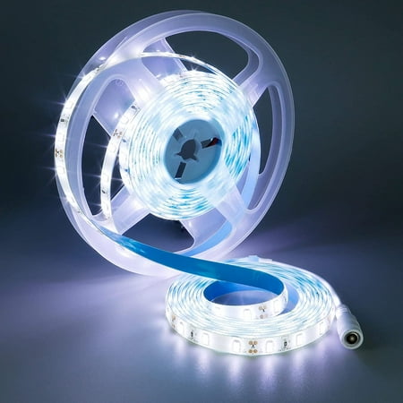 LED Strip Light Cool White 6000-6500K 16.4ft/5M 300 LEDs 12V Waterproof SMD 5630 Flexible LED Tape Light for Bedroom Kitchen Cabinet Lighting Decoration
LED Strip Light Cool White 6000-6500K 16.4ft/5M 300 LEDs 12V Waterproof SMD 5630 Flexible LED Tape Light for Bedroom Kitchen Cabinet Lighting Decoration