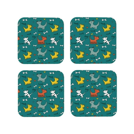Leather Coasters with Heat-resistant for Drinks Cute Dog green Cup Coasters Cup Pad Mat for Tabletop Protection Coffee Table Office Desk and Housewarming Gift
Leather Coasters with Heat-resistant for Drinks Cute Dog green Cup Coasters Cup Pad Mat for Tabletop Protection Coffee Table Office Desk and Housewarming Gift