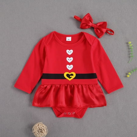 Leutsin Toddler Girls Kids Jumpsuit One Piece Newborn Baby Girls Long Sleeve Christmas Ruffle Romper Bodysuit+Headband Set
Leutsin Toddler Girls Kids Jumpsuit One Piece Newborn Baby Girls Long Sleeve Christmas Ruffle Romper Bodysuit+Headband Set
