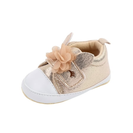 Daeful Infant Walking Shoe Soft Sole Flats First Walkers Shoes Lightweight Non-slip Comfortable Sneakers Gold 6-12 months
Daeful Infant Walking Shoe Soft Sole Flats First Walkers Shoes Lightweight Non-slip Comfortable Sneakers Gold 6-12 months