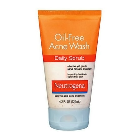 Neutrogena Oil-Free Acne Wash Daily Scrub - 4.2 Oz, 6 Pack